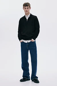 Chandail coupe classique à col fermeture éclair