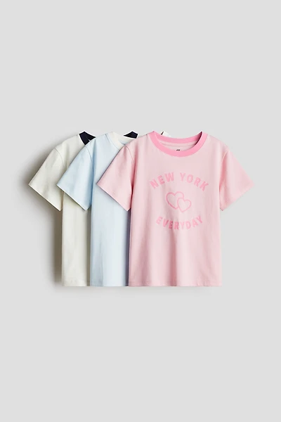 Lot de 3 hauts en jersey imprimé