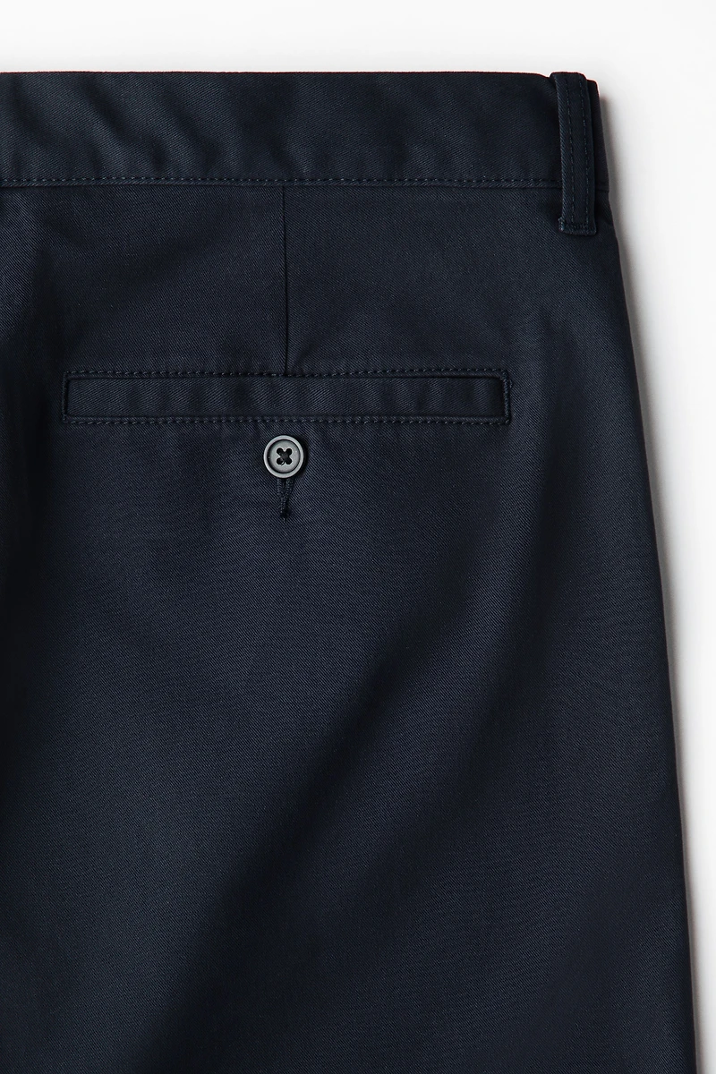 Chino près du corps en coton