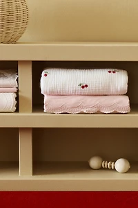 Patterned Cotton Muslin Blanket