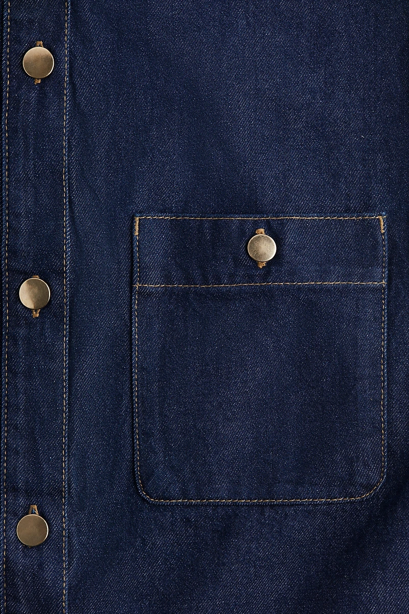 Sleeveless Denim Dress