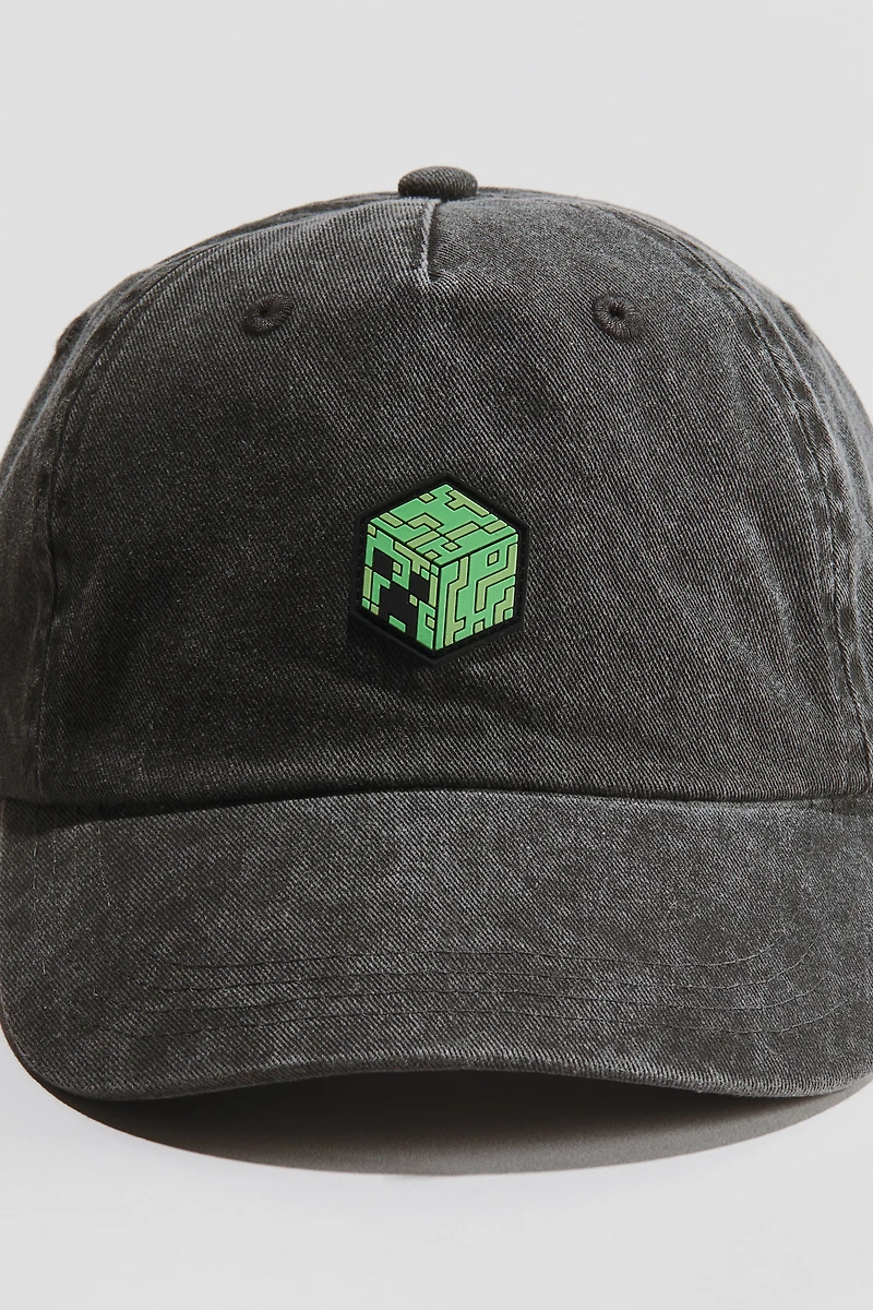 Cotton Twill Cap with Embroidered Motif