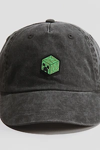 Cotton Twill Cap with Embroidered Motif