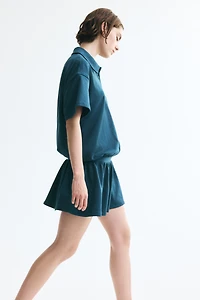 Sweatshirt Polo Dress