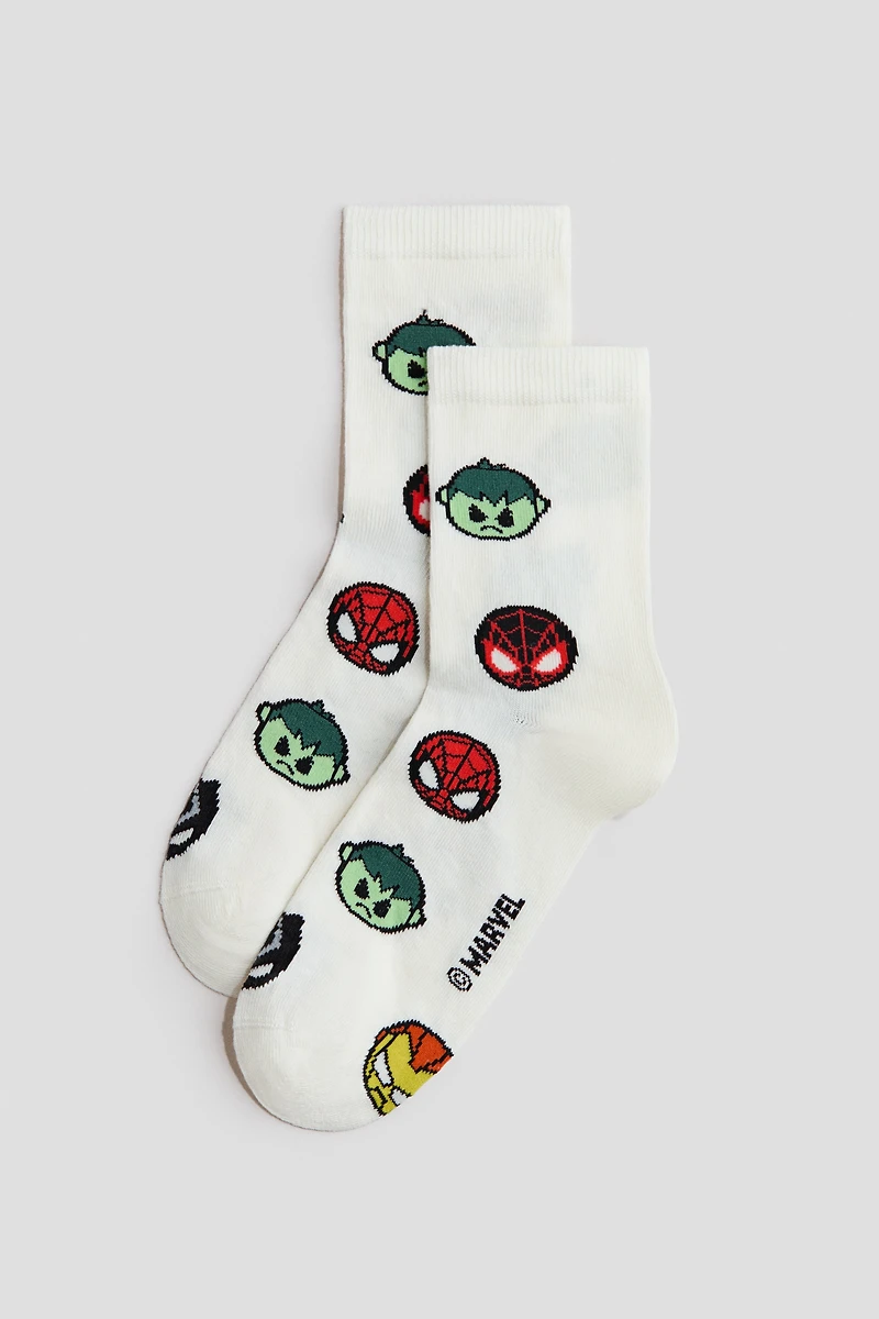 Lot de 5 paires chaussettes à motif