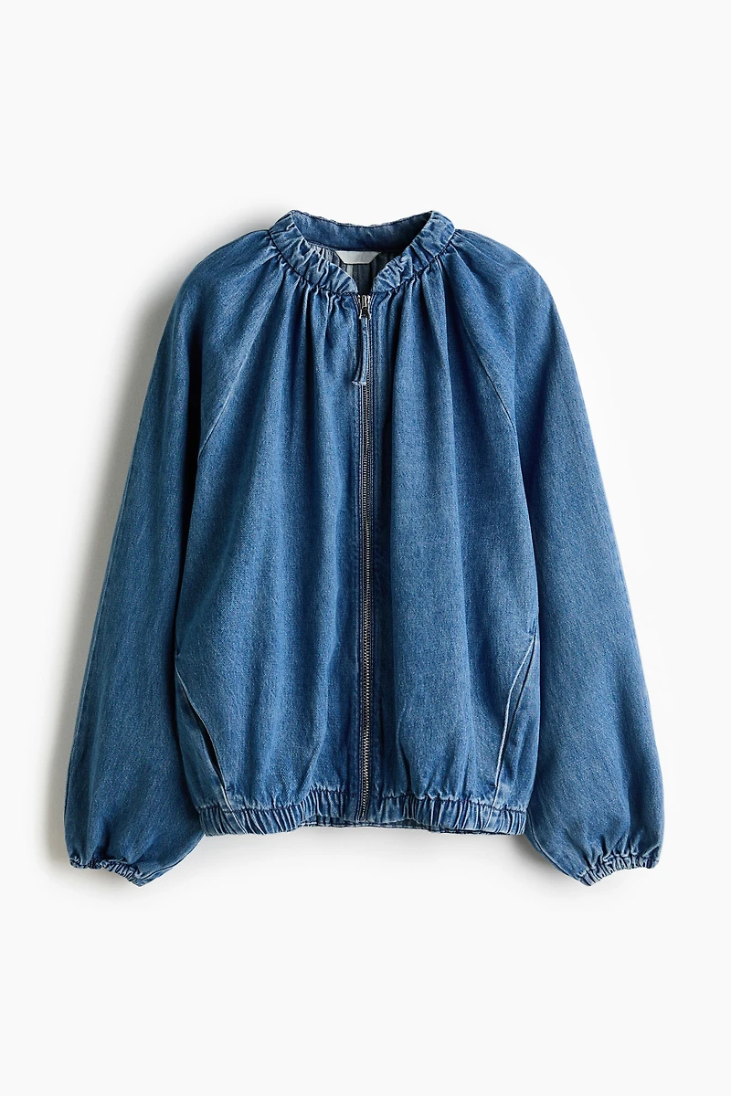 Gathered Bomber Jacket