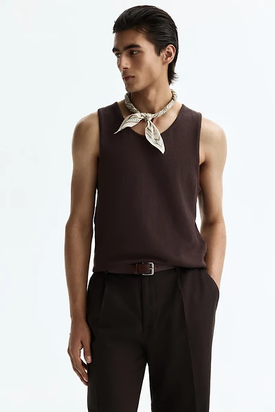 Regular-Fit Knit Tank Top