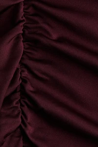 Draped one-shoulder dress