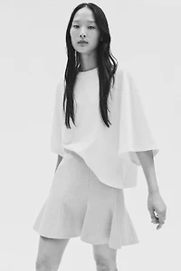 Flared-Hem Skirt