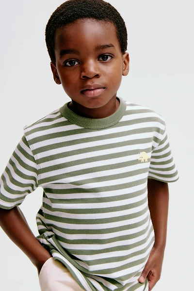 Embroidered-Detail T-Shirt