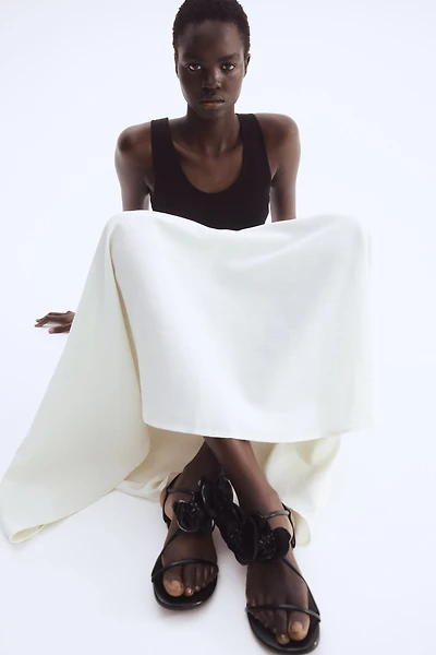 Appliquéd Strappy Sandals