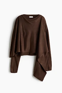 MAMA Scarf-Detail Nursing Sweater