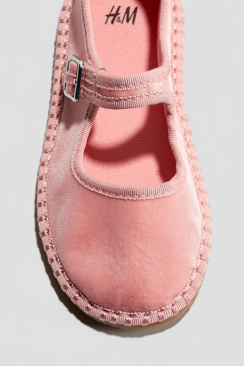 Velour Mary Janes