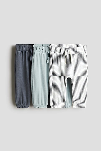 Lot de 3 pantalons en coton
