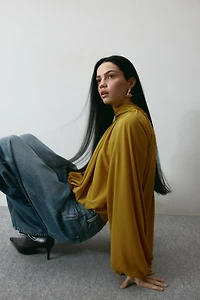 Blouse avec col à nouer