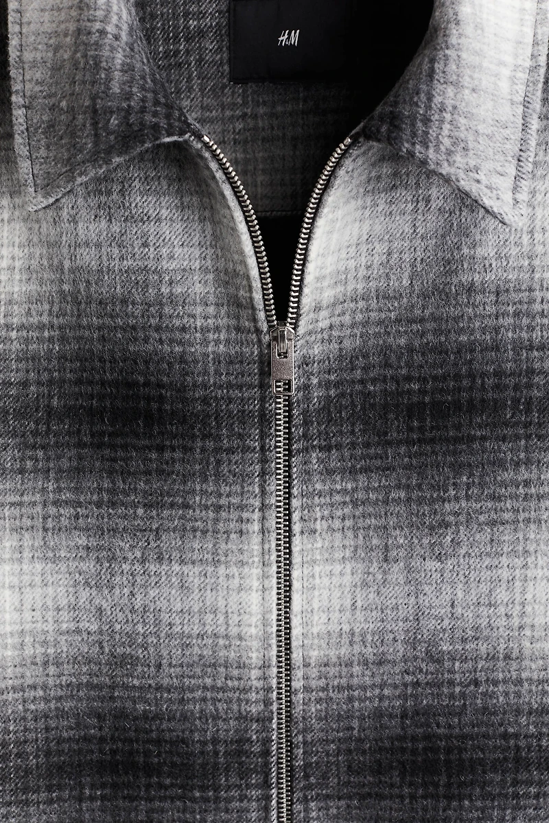 Surchemise classique en laine mélangée