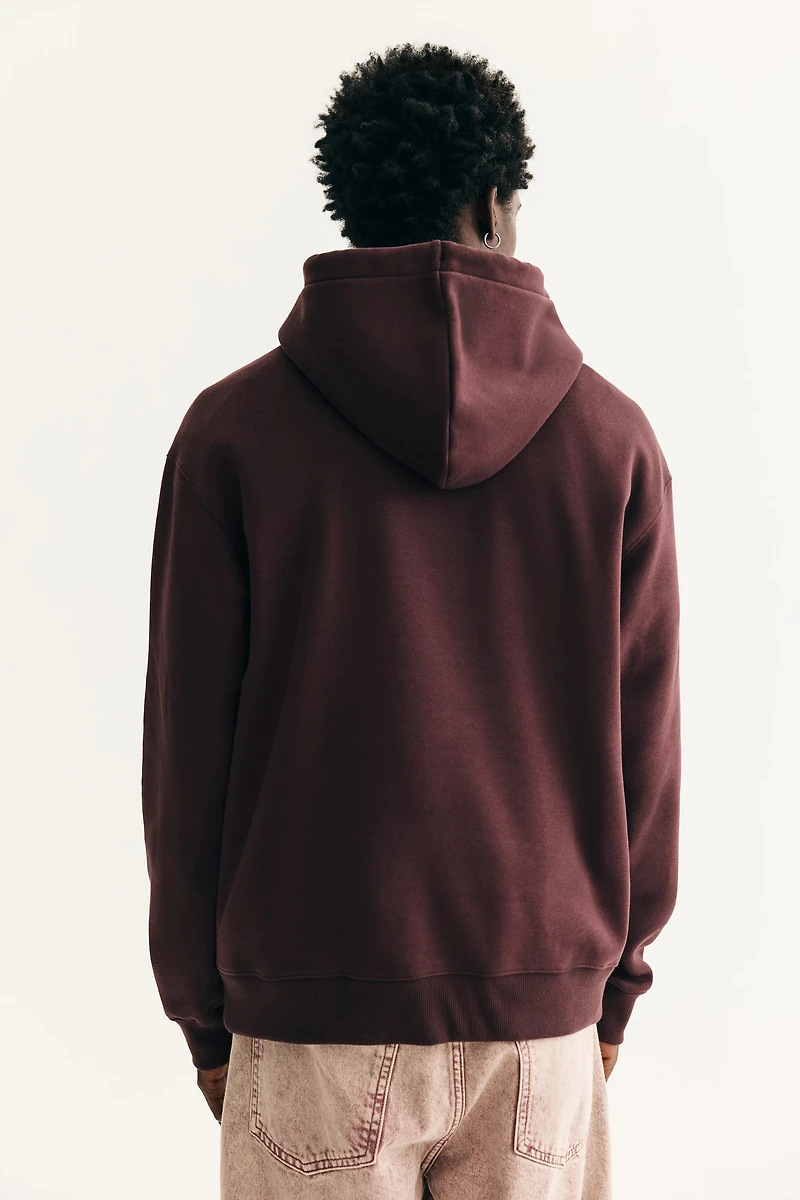 Loose Fit Printed Hoodie