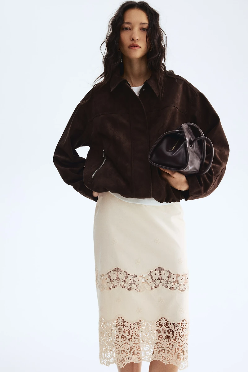Embroidered Cotton Skirt