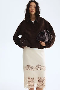 Embroidered Cotton Skirt