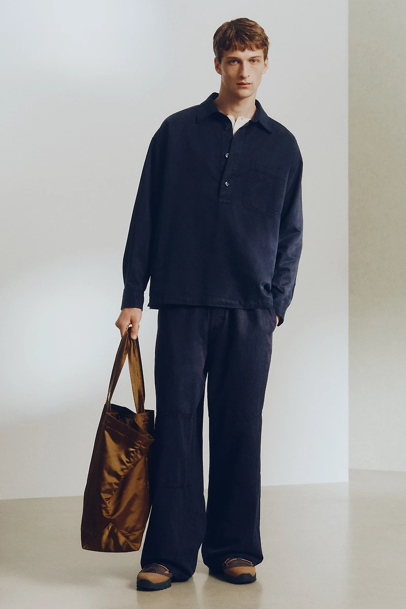 Loose-Fit Pullover Shirt