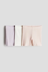 3-pack Ribbed Bike Shorts