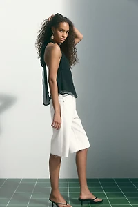 Denim Bermuda Shorts