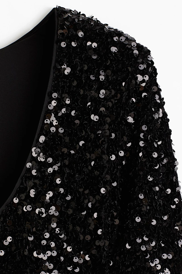 H&M MAMA Sequined Dress with Low-Cut Back | Pacific City