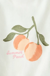 Haut en coton avec motif imprimé