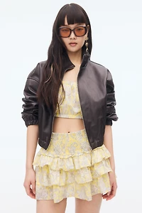 Tiered Mini Skirt
