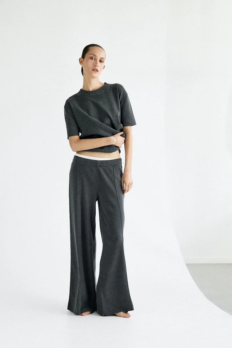 Fine-Knit T-Shirt
