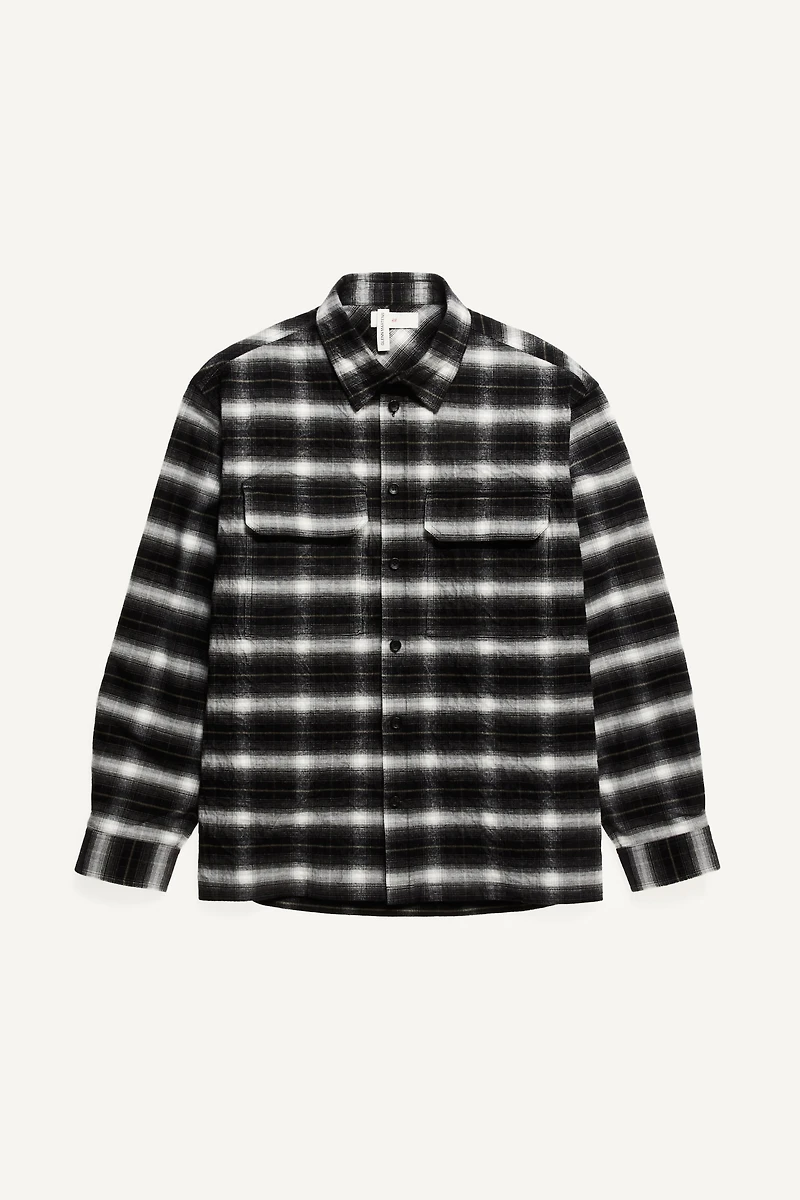 Surchemise entoilée en flanelle