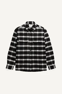 Surchemise entoilée en flanelle