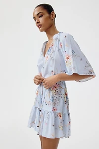 Tie-Belt Shirt Dress