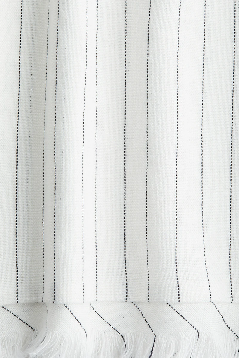 Linen-Blend Drawstring Pants