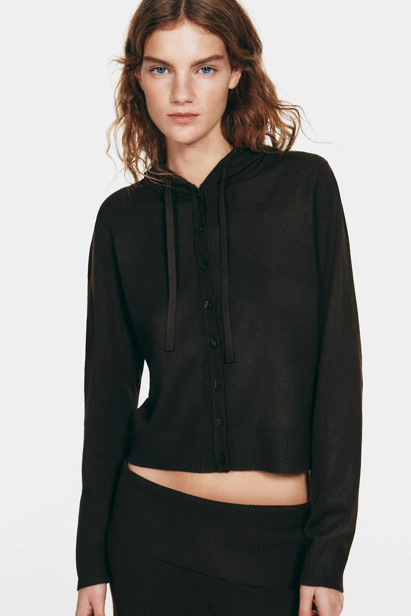 Hooded Cardigan