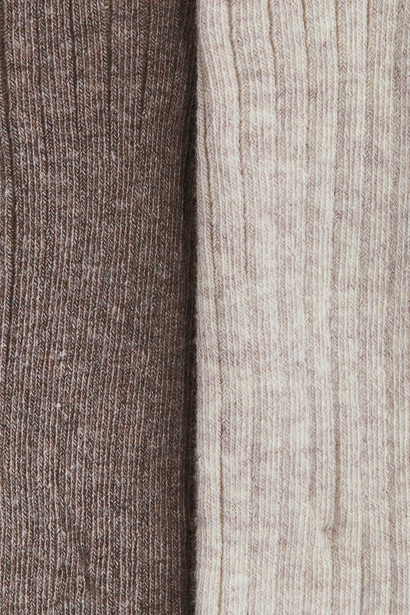 2-Pack Ribbed Tights
