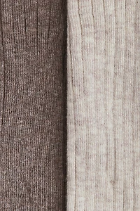 2-Pack Ribbed Tights