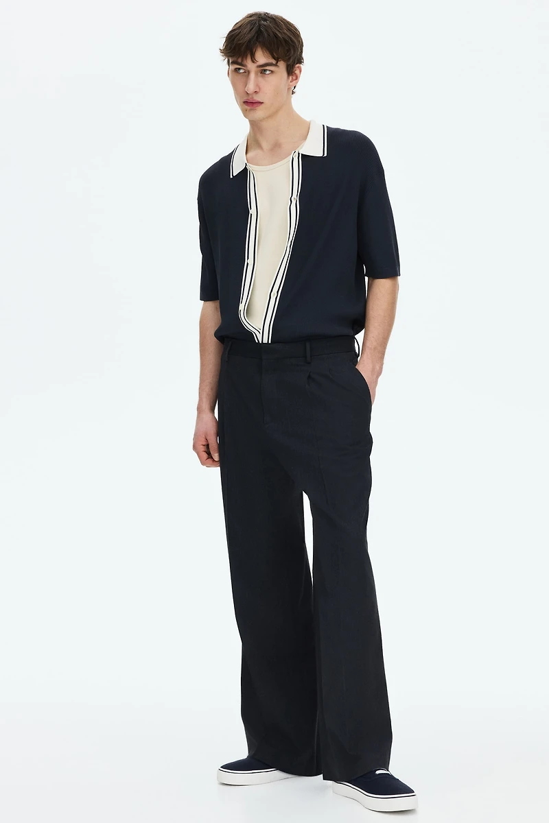 Regular-Fit Rib-Knit Shirt