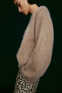 Chandail ample en mohair mélangé