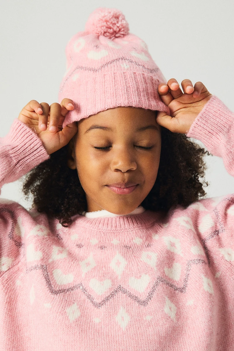 Jacquard-Knit Sweater