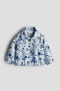 Patterned Jacquard-Weave Jacket