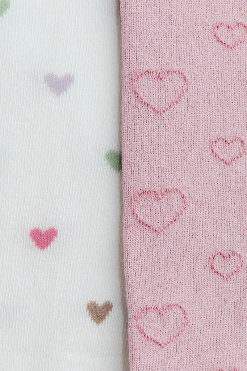 2-Pack Jacquard-Knit Tights