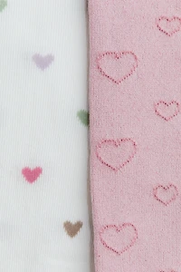 2-Pack Jacquard-Knit Tights