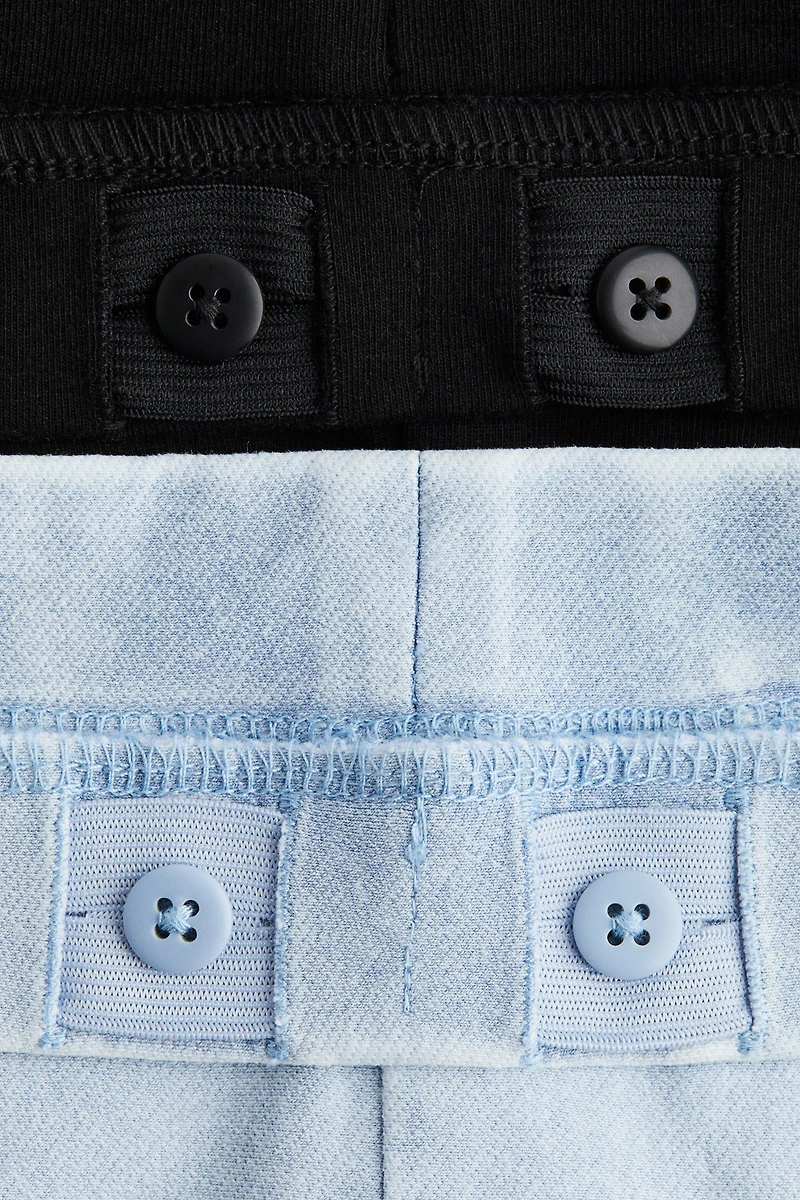 Lot de 2 collants-jeans évasés