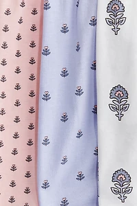 3-pack Printed Cotton Dresses