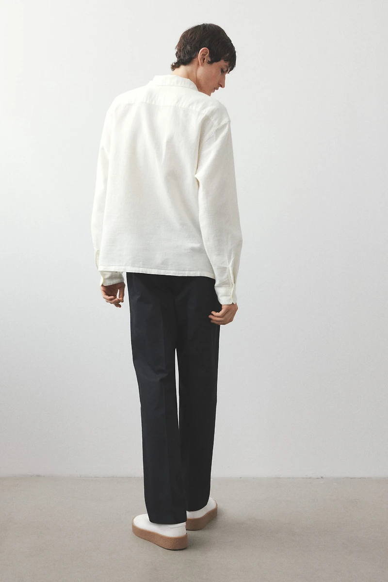 Chemise texturée classique