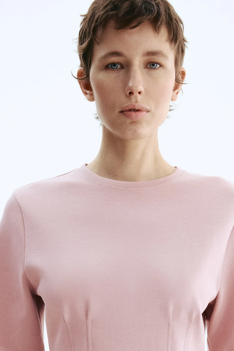 T-shirt cintré en interlock