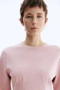 T-shirt cintré en interlock