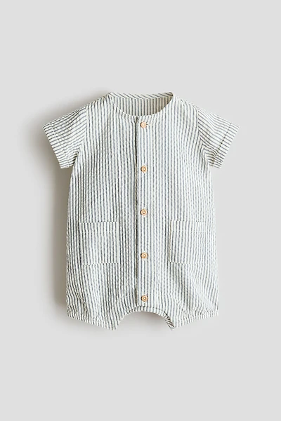 Barboteuse en mousseline de coton