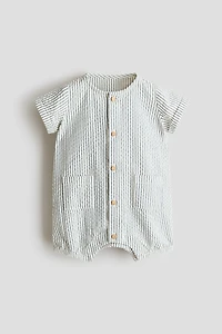 Barboteuse en mousseline de coton